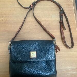 Dooney & Bourke Black and Brown Crossbody Bag